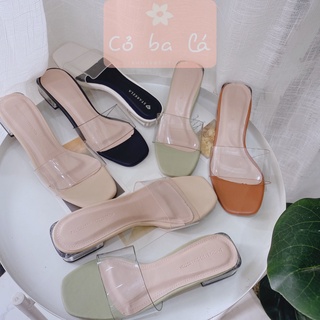 Guốc nữ cobala shoes - dép guốc quai trong - dép nữ đế vuông quai ngang thời trang d20035500