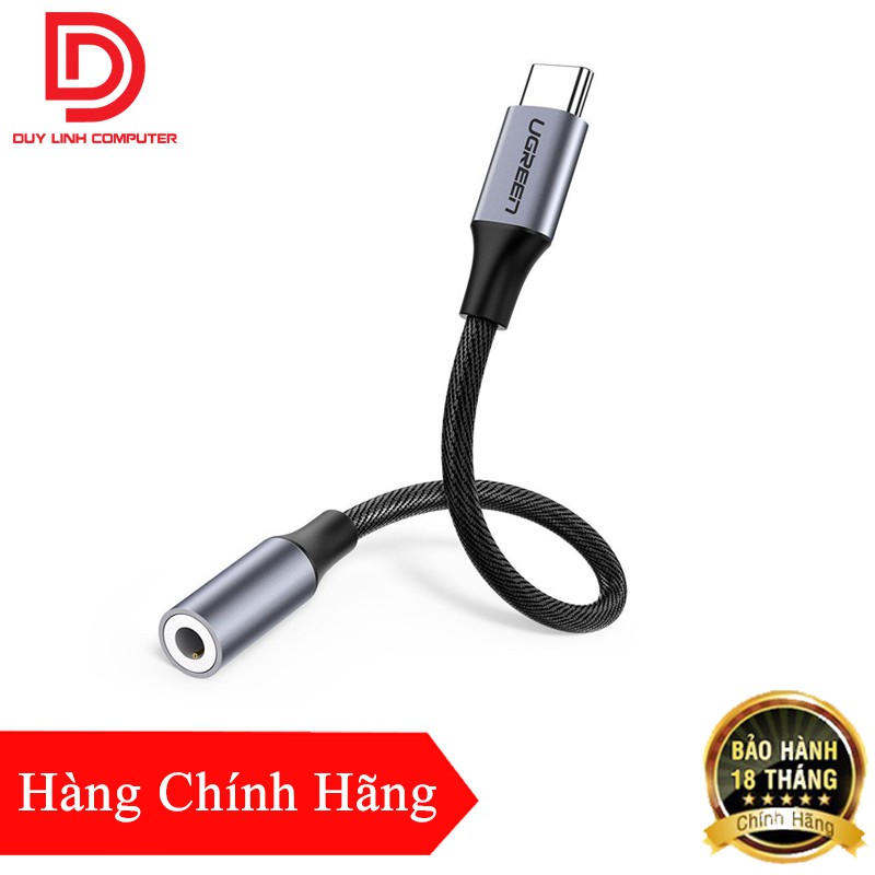 Cáp chuyển đổi USB type C sang 3.5mm UGREEN AV142 30632 - Hàng Chính Hãng