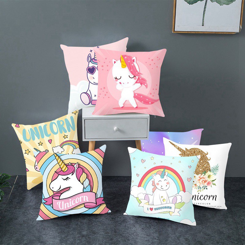 Áo Gối Kích Thước 45x45cm In Họa Tiết Kì Lân Dùng Trong Trang Trí Tiệc Cưới