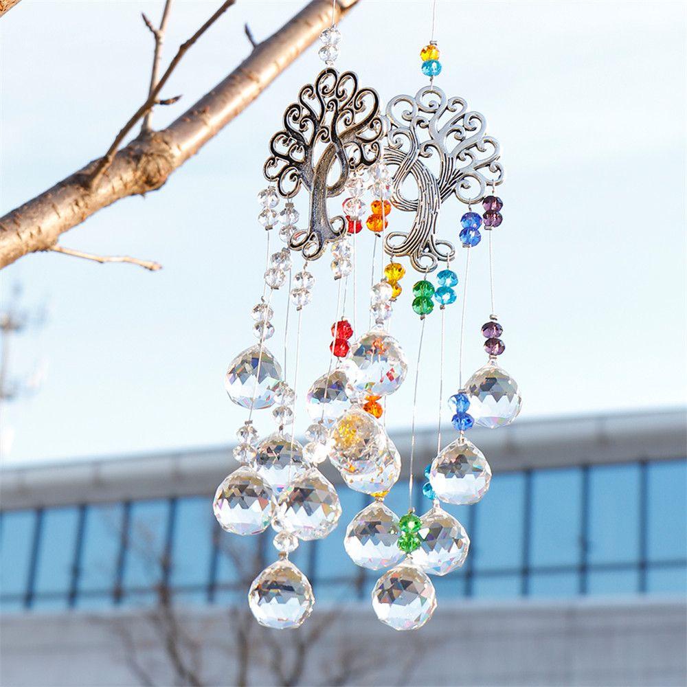 Dreamcatcher Hình Mặt Trăng Trang Trí Sân Vườn