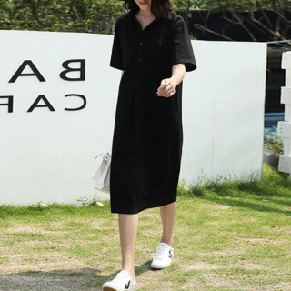 Đầm polo suông rộng