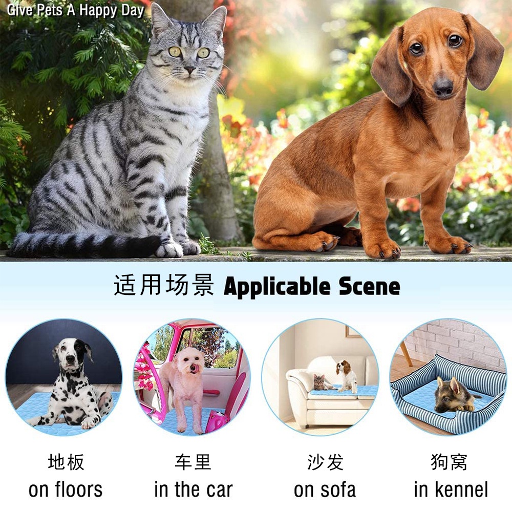 Chiếu điều hoà Hai Mặt Chống Dính Phù Hợp Bốn Mùa Cho Thú Cưng
