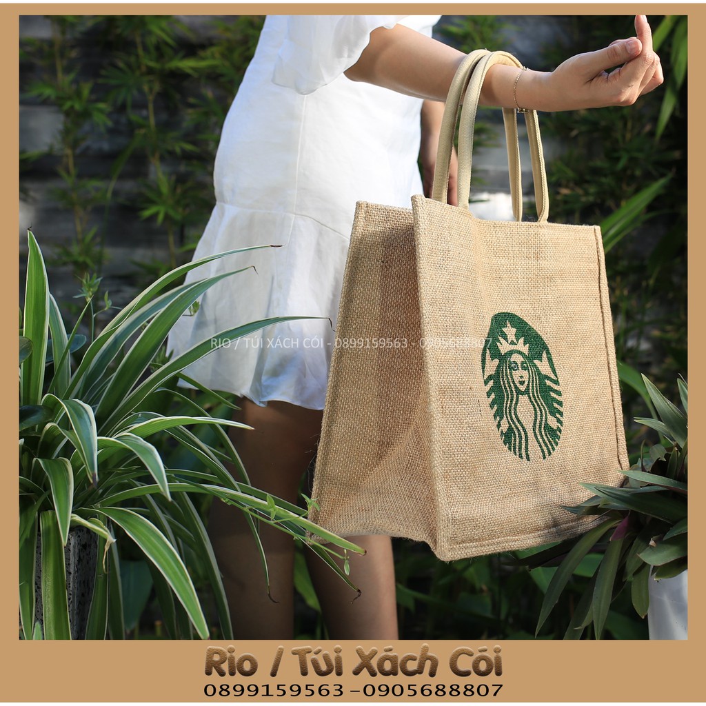 Túi cói Starbuck siêu đẹp siêu sang. kho89