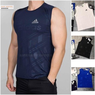 Áo phông ba lỗ thể thao nam chất coton lạnh co giãn tốt 4 chiều cao cấp mềm mại thoải mái nam tính giá rẻ T49  ཾ ་