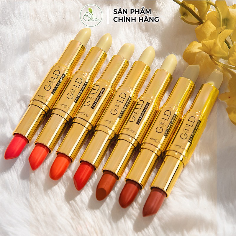 Son Môi Mini Garden Gold 2 in 1 Matte Lipstick Nhung Lì PV997