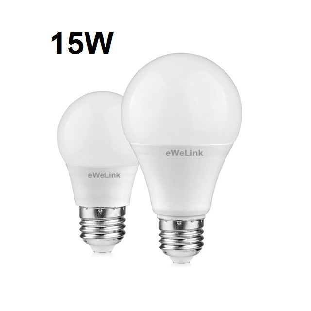 Bộ 2 Bóng Đèn Led Bulb Trơn eWeLink 15W