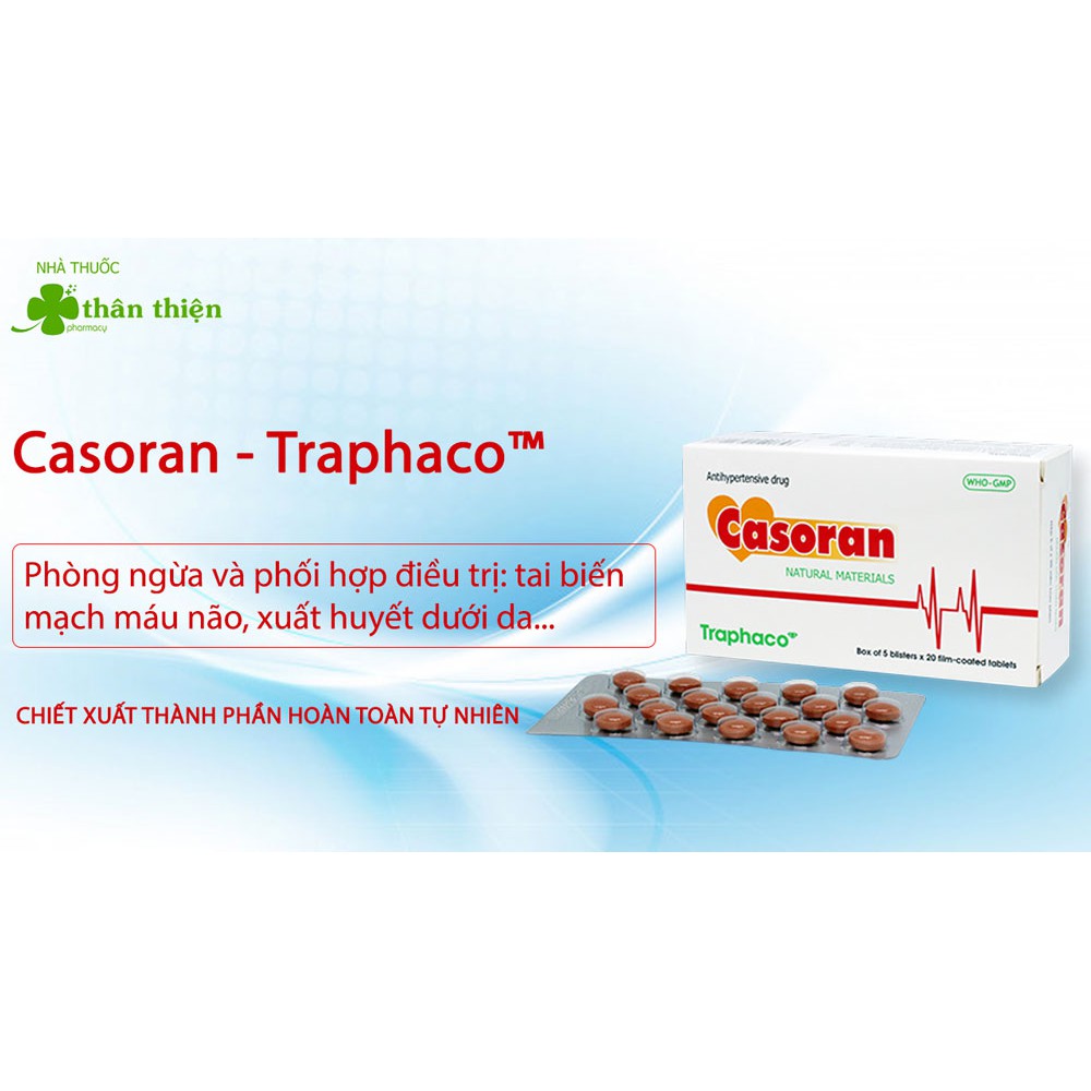 Hạ huyết áp CASORAN (100 viên)