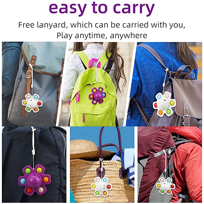 Đồ chơi ấn bong bóng hình bạch tuộc giúp giải tỏa căng thẳng vui nhộn