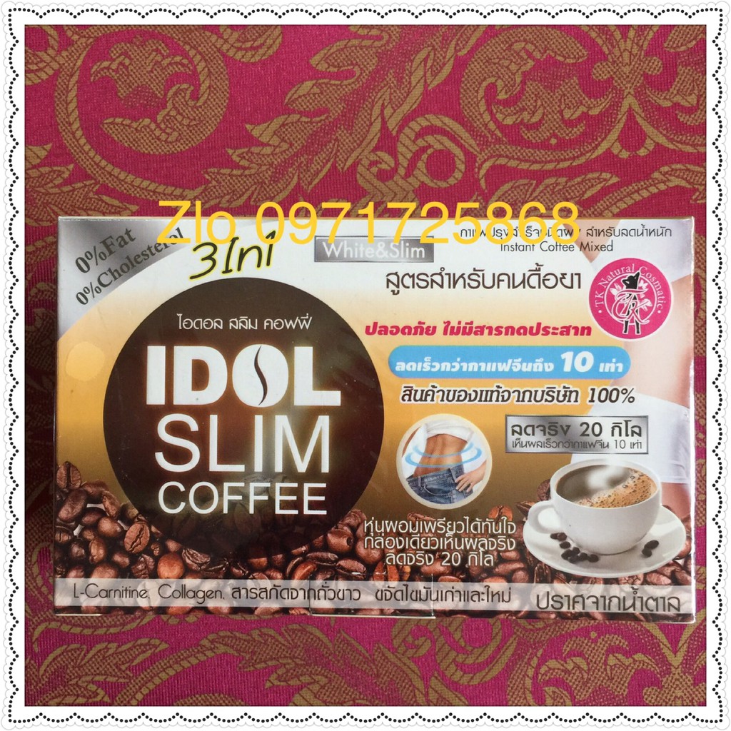 idol slim coffee 3in1 mẫu mới [mua 1 tặng 1]