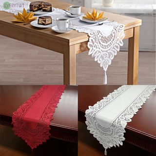 Khăn trải bàn kiểu ren thời phong cách sang trọng 33x180cm