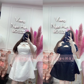 ĐĐẦM TAY BỒNG TRỄ VAI NƠ THIẾT KẾ BIGSIZE 60 => 90kg