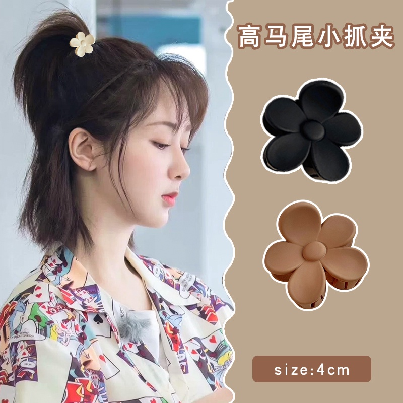 Kẹp Cố Định Tóc Đuôi Ngựa Hình Cá Mập Đơn Giản Chống Chảy Xệ Kiểu Giống Nhau Cho Nữ