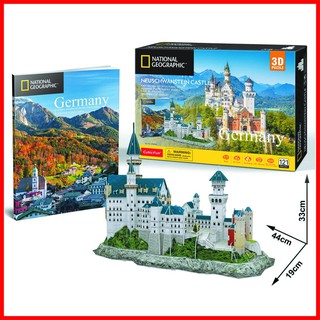 Mô hình lắp ráp 3D lâu đài Neuschwanstein bằng vật liệu cao cấp - Neuschwanstein Castle - Phát triển kỹ năng cho trẻ