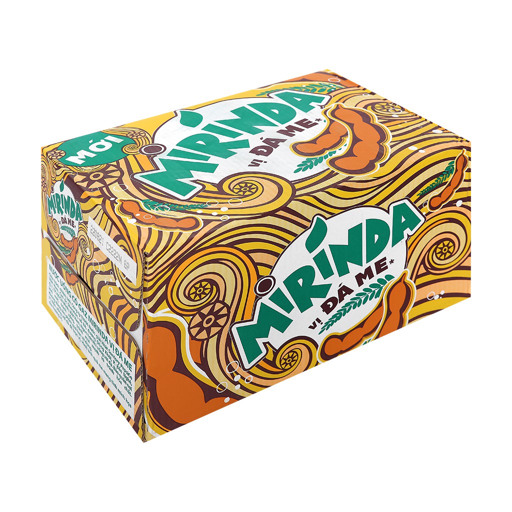 Nước Ngọt Có Gas Mirinda Đá Me - Soft Drink Lon 330ml Date Luôn Mới