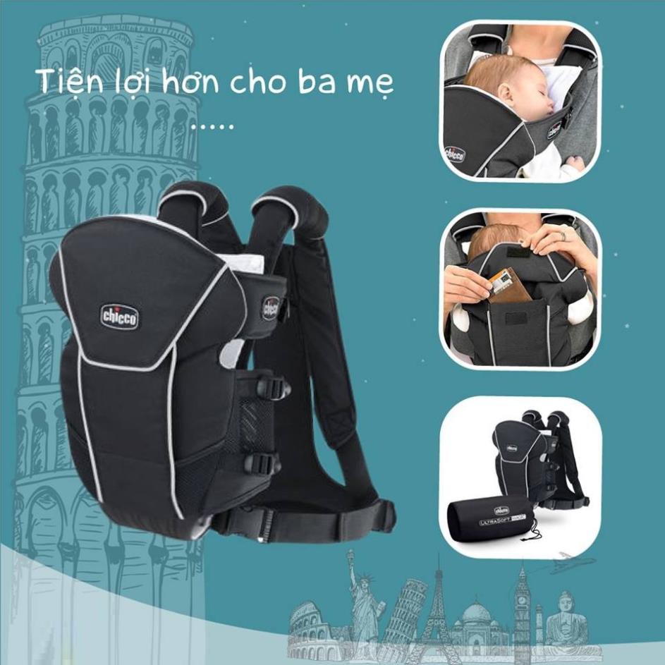 Địu Chicco Chống Mỏi Ultrasoft Magic (CHÍNH HÃNG) CHO BÉ (CO115286)