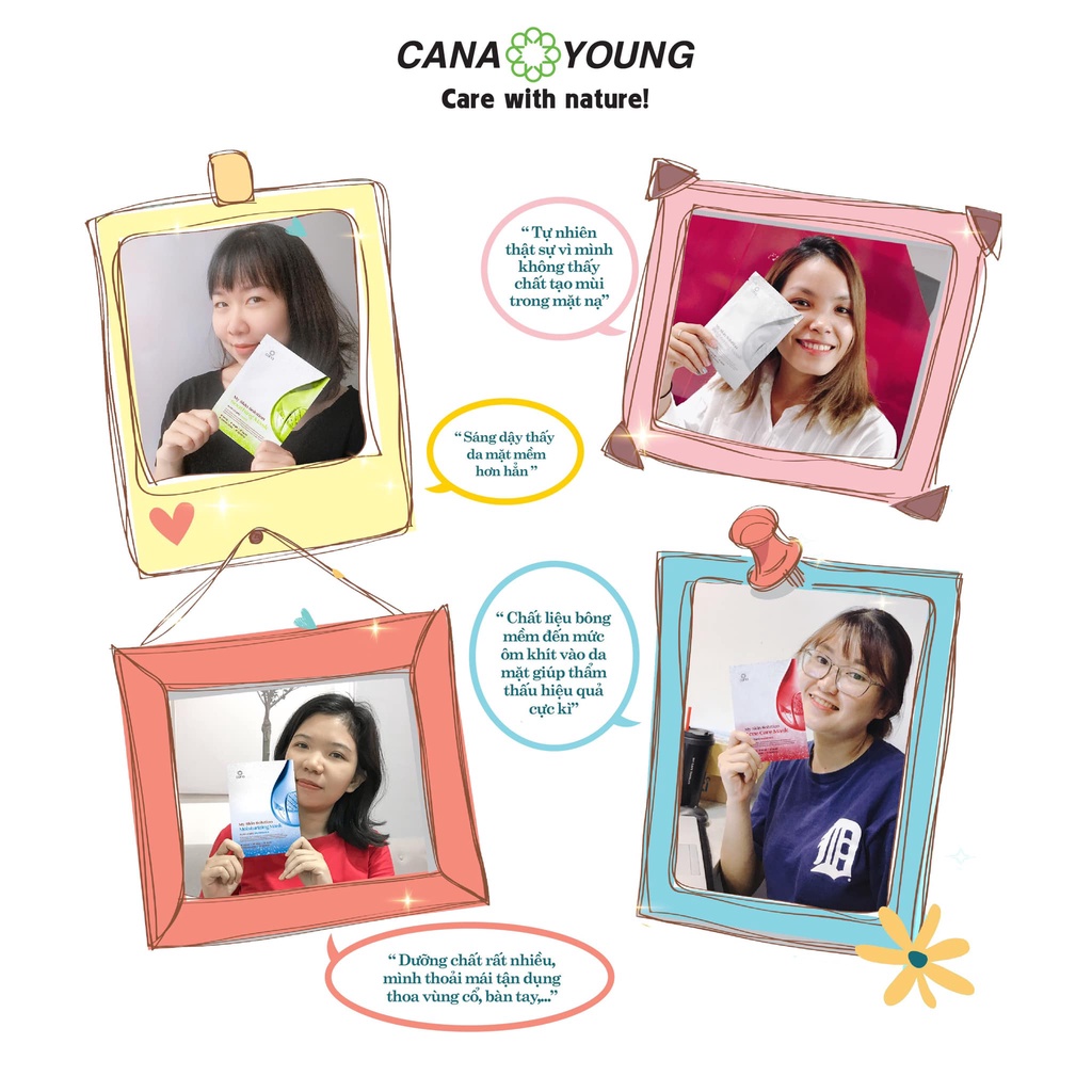 Mặt Nạ Giấy Chăm Sóc Da Toàn Diện Giúp Dưỡng Trắng, Cấp Ẩm Từ 100% Thiên Nhiên Hàn Quốc Cana My Skin Solution | BigBuy360 - bigbuy360.vn