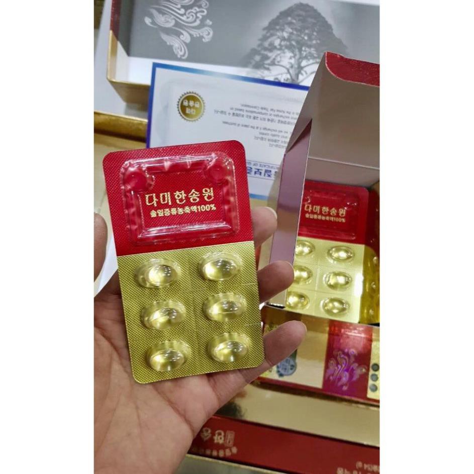 Tinh dầu thông đỏ chính phủ Dami Hansongwon Hàn Quốc 120 viên