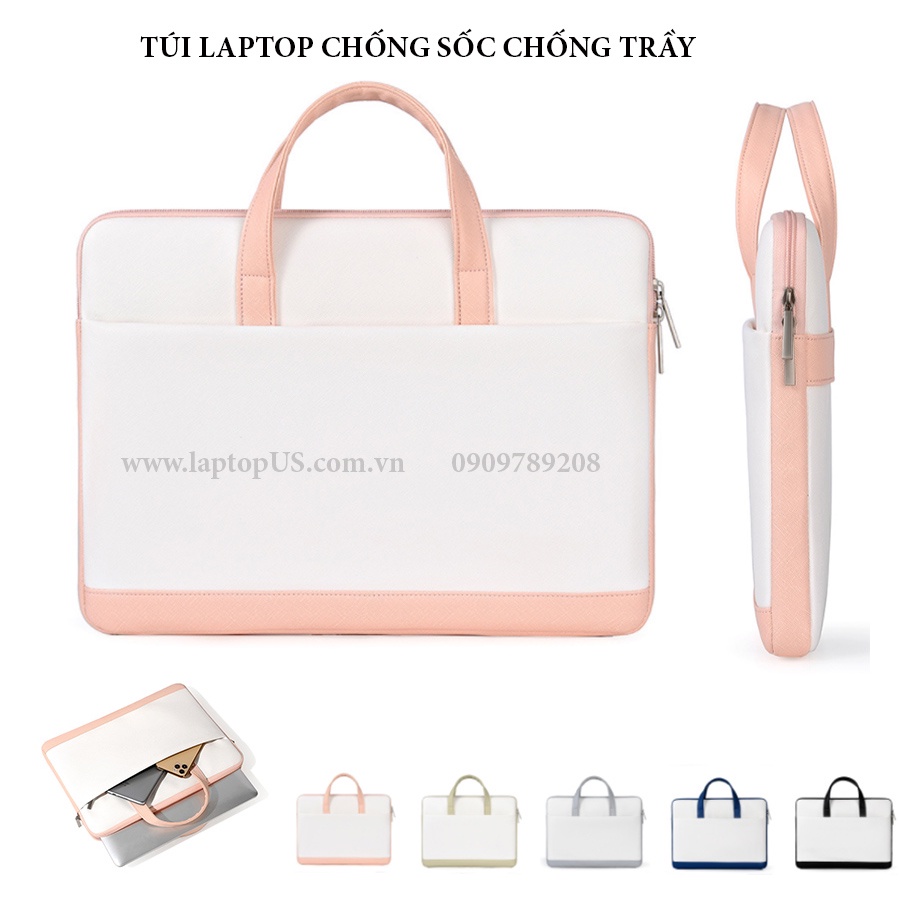 Túi Laptop Macbook Da Chống Thấm Chống Sốc