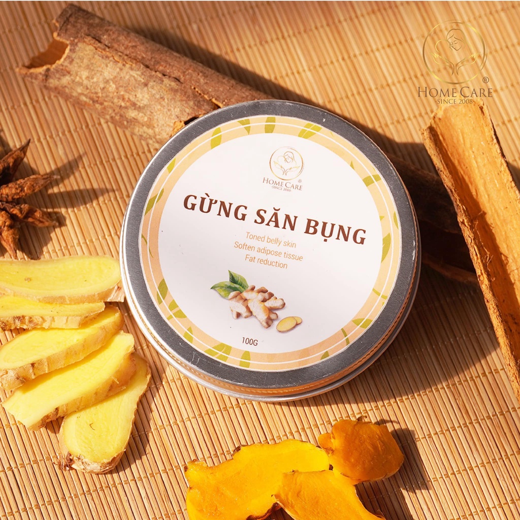 Cao gừng nghệ săn bụng Home Care săn chắc giảm thâm sạm vòng 2 cho mẹ sau sinh hũ 100g