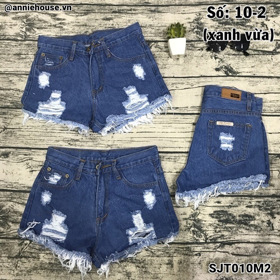 [Video + ảnh thật] Quần short jean nữ C&J Jeans Thái Lan SJT09 - SJT14  | Shopee Việt Nam