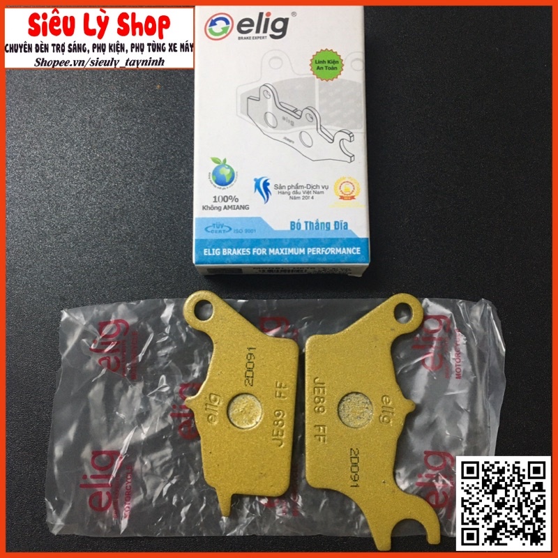 Bố thắng đĩa (Má phanh) Trước Elig cho xe Vision, Lead125, AB2011