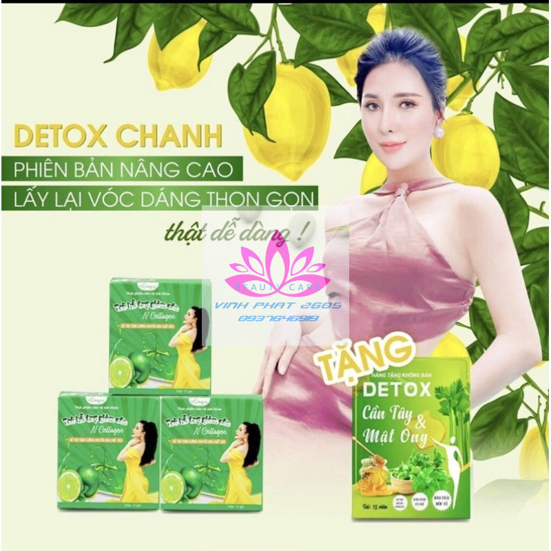 Detox Chanh N Collagen Trần Thị Bích Ngân chính hãng kèm detox