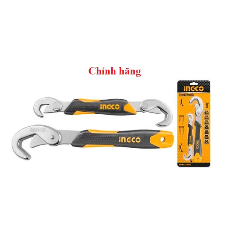 ĐỒ NGHỀ INGCO Bộ mỏ lết đa năng HBWS110808 (Cam kết Chính Hãng 100%)