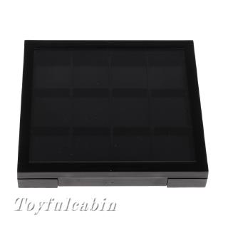 Hộp đựng phấn mắt rỗng 12 khe Son môi Bảng mỹ phẩm DIY Clear Top
