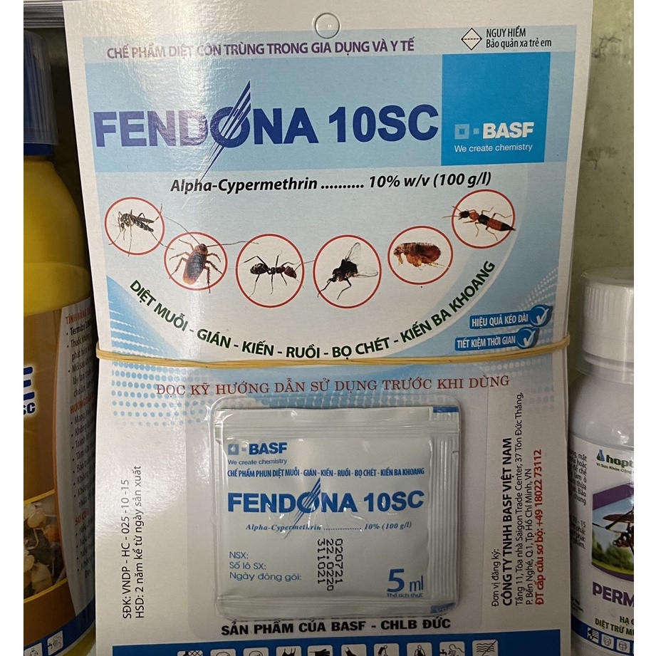 Thuốc diệt côn trùng fendona 10SC gói 5ml