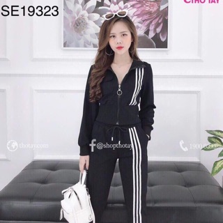 Set thể thao sọc viền