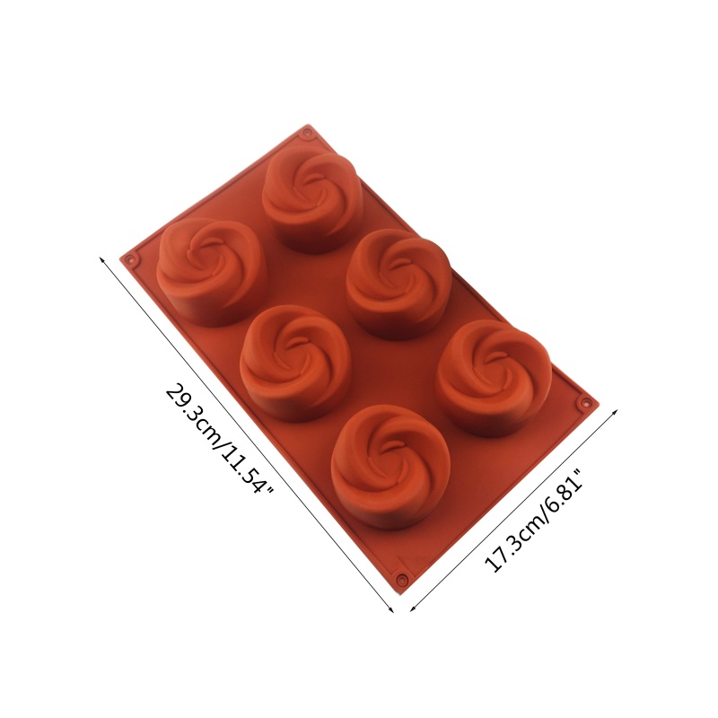Khuôn Silicone Tạo Hình Hoa Hồng 3D Trang Trí Bánh