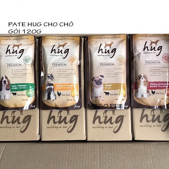 PATE HUG DÀNH CHO CHÓ GÓI 120G