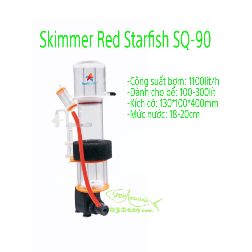 Máy tách bọt Skimmer Red Starfish MINI