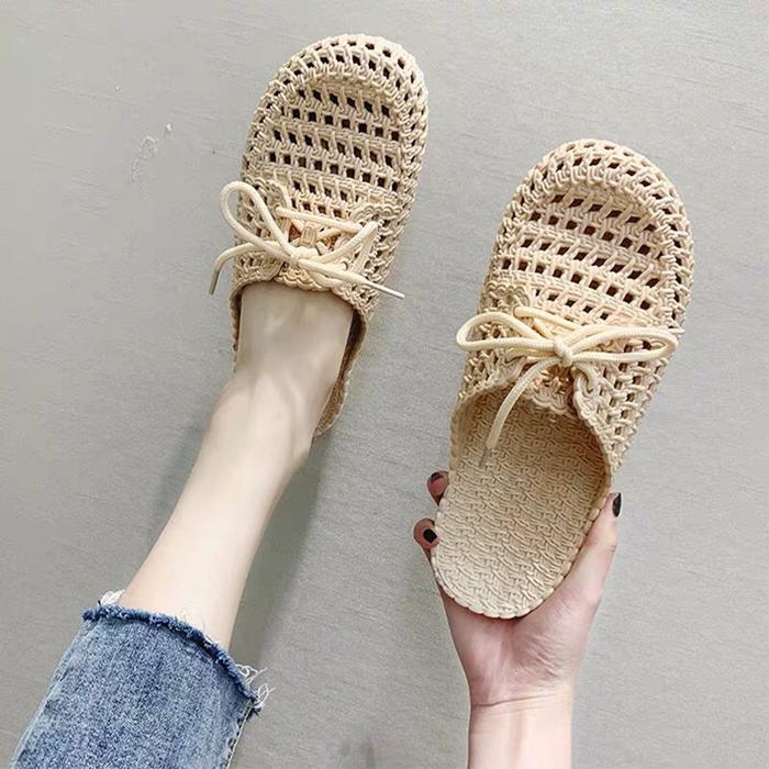 Dép Sandal Nhựa Đế Mềm Chống Trượt Thời Trang Đi Biển Mùa Hè Cho Nữ