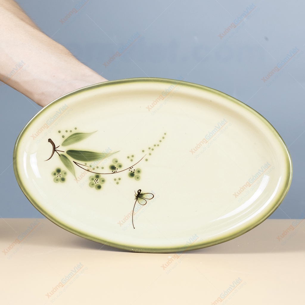 Bộ đĩa chuồn xanh nhiều mẫu - nhiều kích thước dễ lựa chọn cho bộ bàn ăn phù hợp với không gian sống