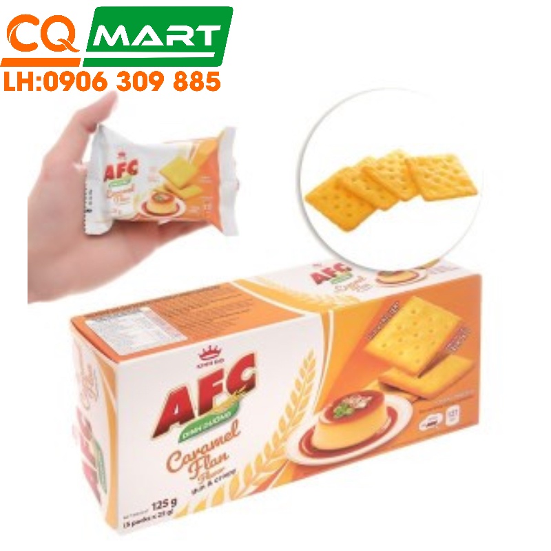 Bánh Quy Afc Caramel Flan Hộp 125g