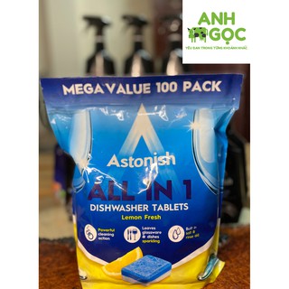 [NHẬP KHẨU - AN TOÀN] Gói 100 viên rửa bát sinh học Astonish C2170 nhập khẩu Anh Quốc| Viên rửa bát sinh học an toàn