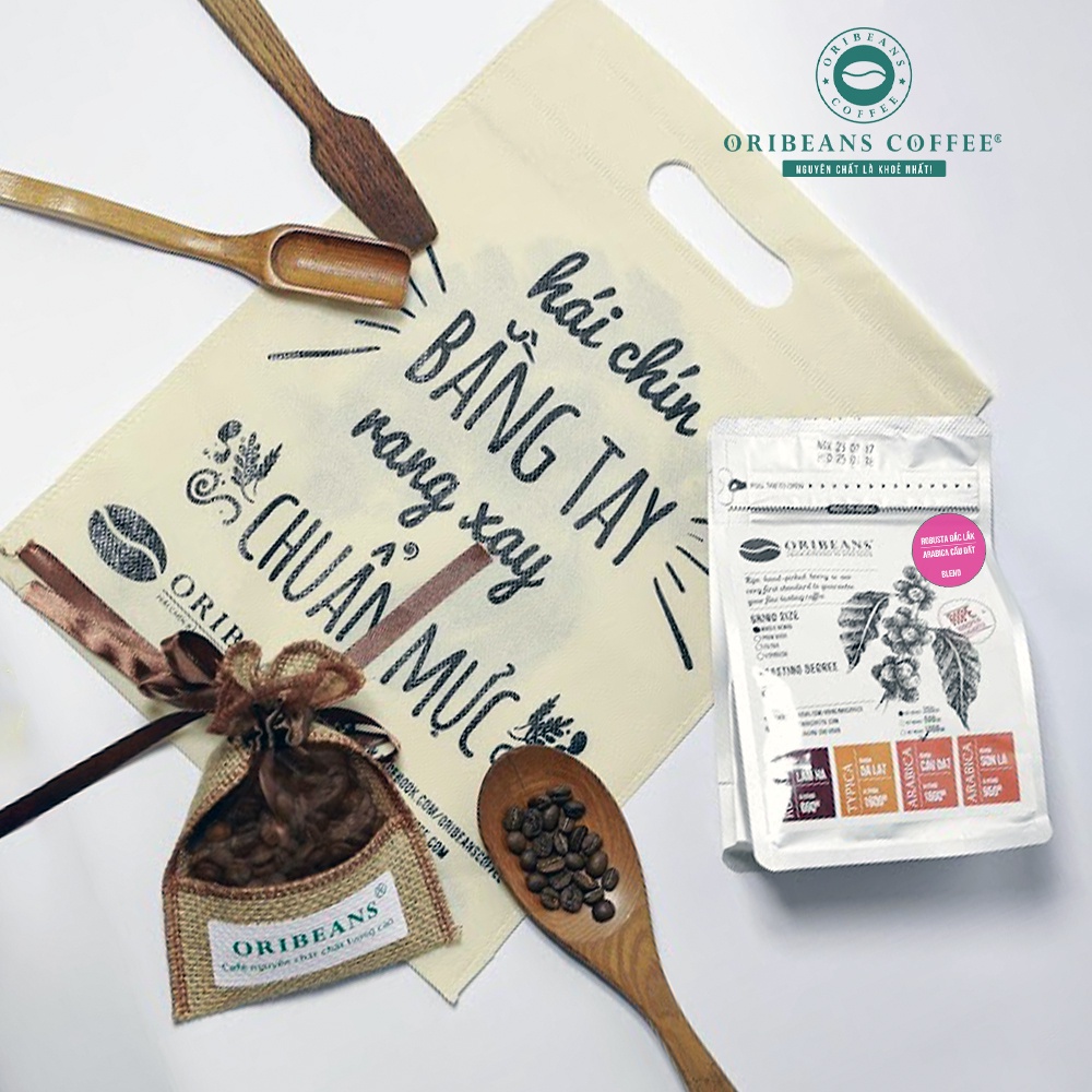 Cà phê Blend Robusta - Arabica nguyên chất rang xay chuẩn hương Caramel chocolate từ ORIBEANS Coffee | BigBuy360 - bigbuy360.vn