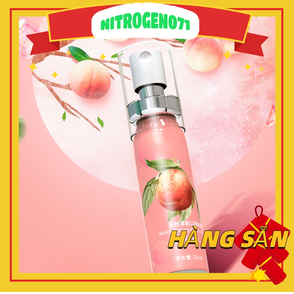 Nitrogen071 Xịt Thơm Miệng Heyxi An Toàn Xịt Thảo Mộc Giảm Hôi Miệng Giúp Ngăn Ngừa Vi Khuẩn Khoang Miệng Lưu Hương Thơm Mát TựNhiên