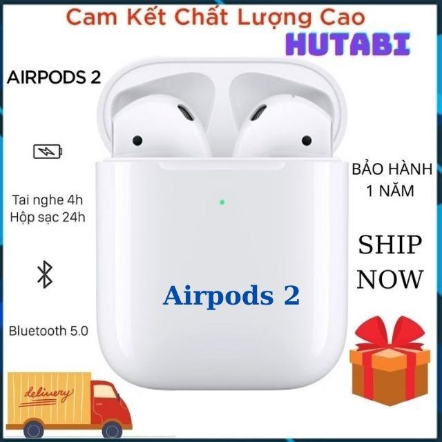 [ Airpods 2 ] Tai Nghe Không Dây Bluetooth  Airpods 2  , Sau Tai Nghe Airpods Pro, Nghe Hay Hơn Inpods, Inpods, HUNGZADU