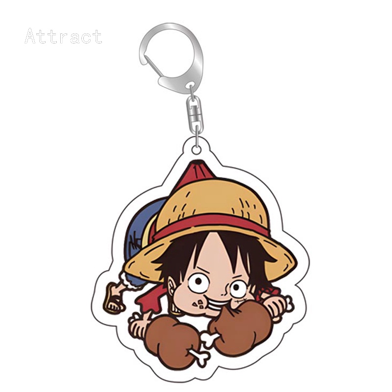 Attract Móc Khóa Acrylic Hai Mặt Hình Nhân Vật Anime ONE PIECE Peripheral Hai Mặt Làm Quà Tặng