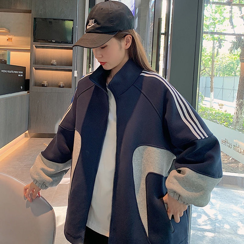 IELGY      women's zipper sports casual thickened jacket