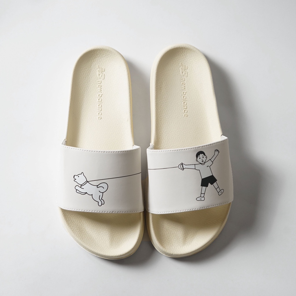 Dép nữ quai ngang New Balance x Noritake 1 ,mang êm chân, đế bền, chống trơn trượt ,BH 1 năm, BGHOUSE