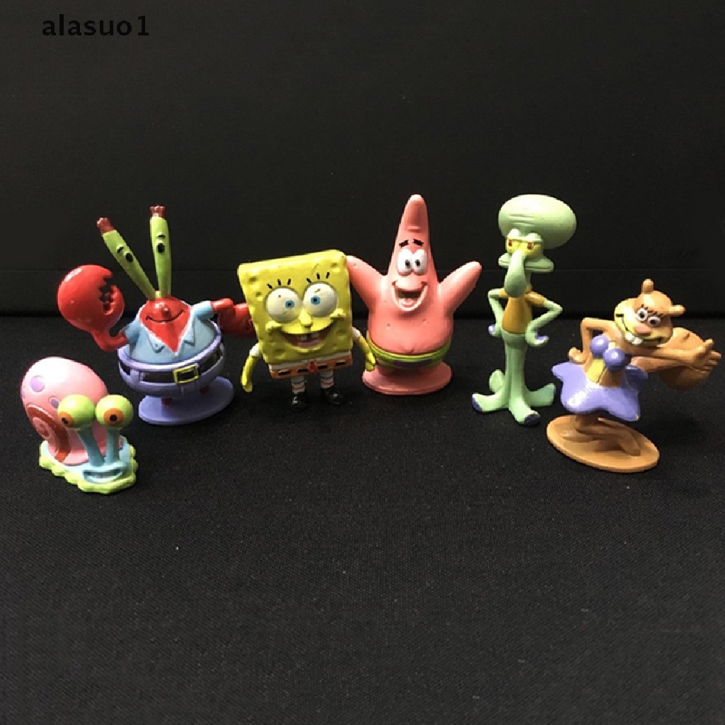 Set 6 Đồ trang trí Nhân Vật Anime Trang Trí Bể Cá