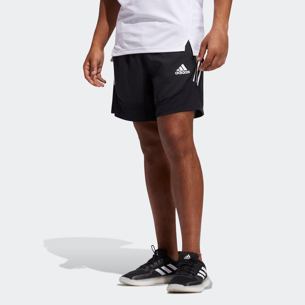 Quần Ngắn adidas TRAINING Nam Quần short Slim 3 Sọc AEROREADY Màu đen GM0332