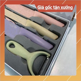 [HOT+FREE SHIP] Bộ dao kéo cắt gọt lúa mạch 6 món cao cấp