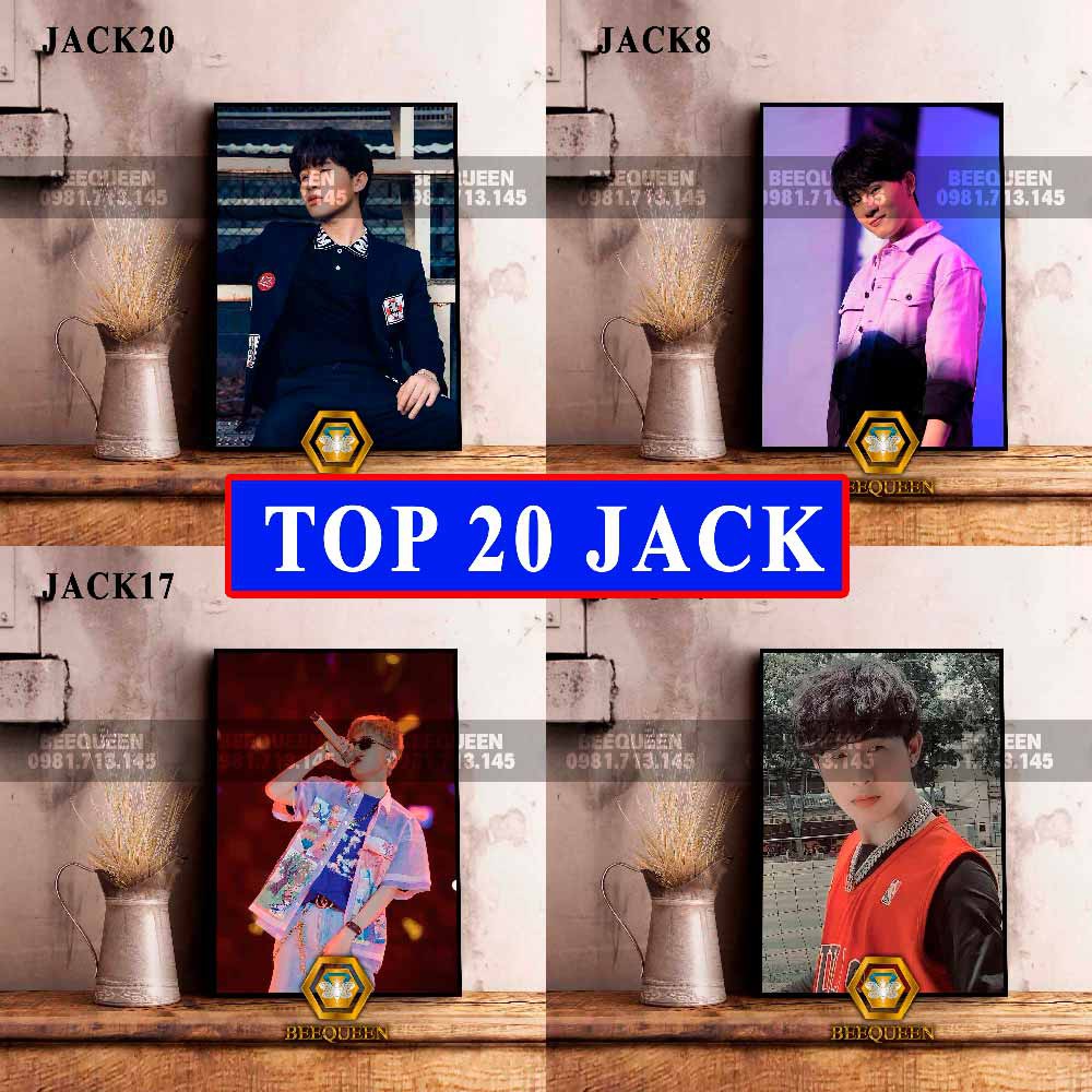 Bán lẻ tranh ca sĩ Jack Đẹp Trai - Album 20 lựa chọn top hot siêu nét - sản phẩm chất lượng cao