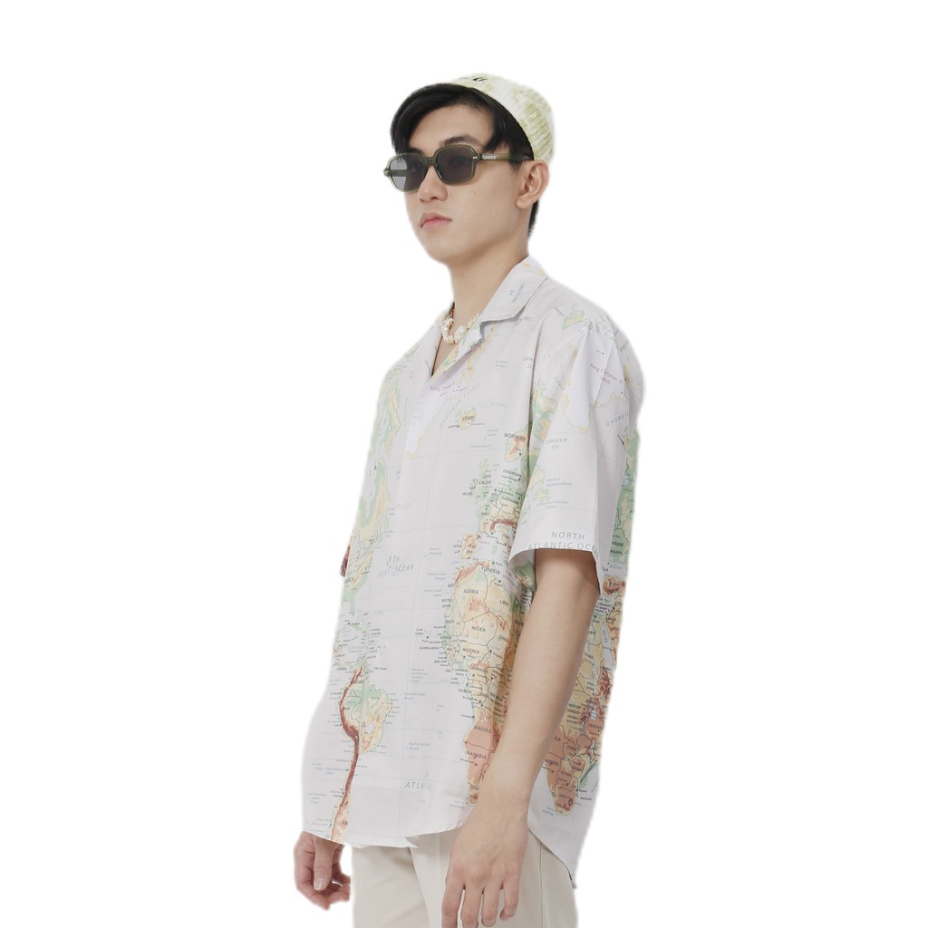 ÁO SƠ MI HỌA TIẾT WORLD MAP | BigBuy360 - bigbuy360.vn