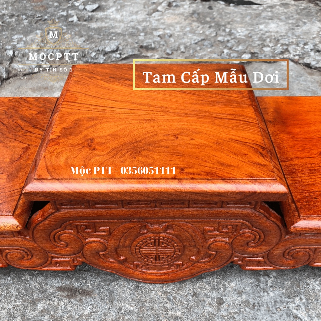 Tam cấp , Đế Bát Hương mẫu Con Dơi gỗ Hương Đá kích thước Mặt 14 đến 20 Cm