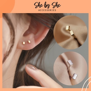 (Ảnh thật) Bông tai nụ bạc 925 đinh tán nhỏ xinh SHE BY SHE - K76